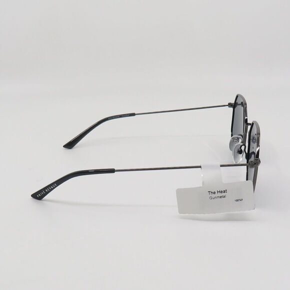 Prive Revaux Sunglasses Polarized New The Heat Gunmetal/Grey Hexagonal - Picture 5 of 10